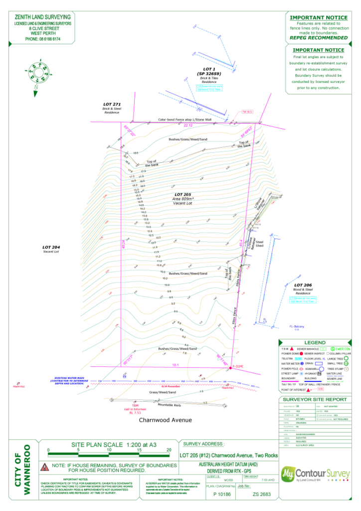 coastal contour survey perth | My contour survey | land surveyor